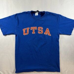 UTSA Roadrunners Men’s T-Shirt Blue Size Medium Short Sleeve Crew Neck